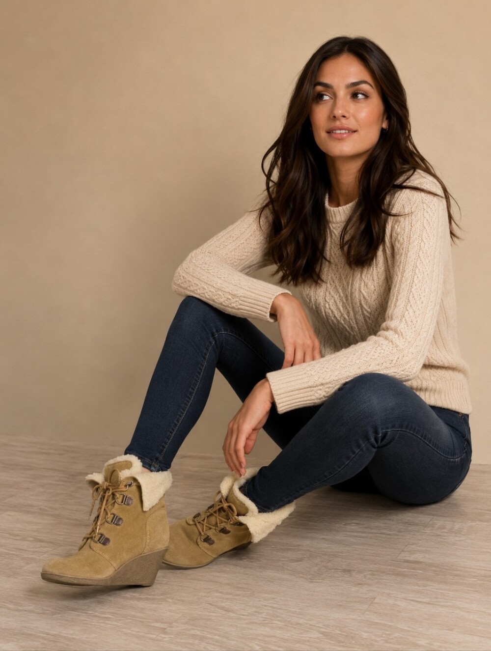 Coach and Four Women's Ankle Boots with Shearling lining